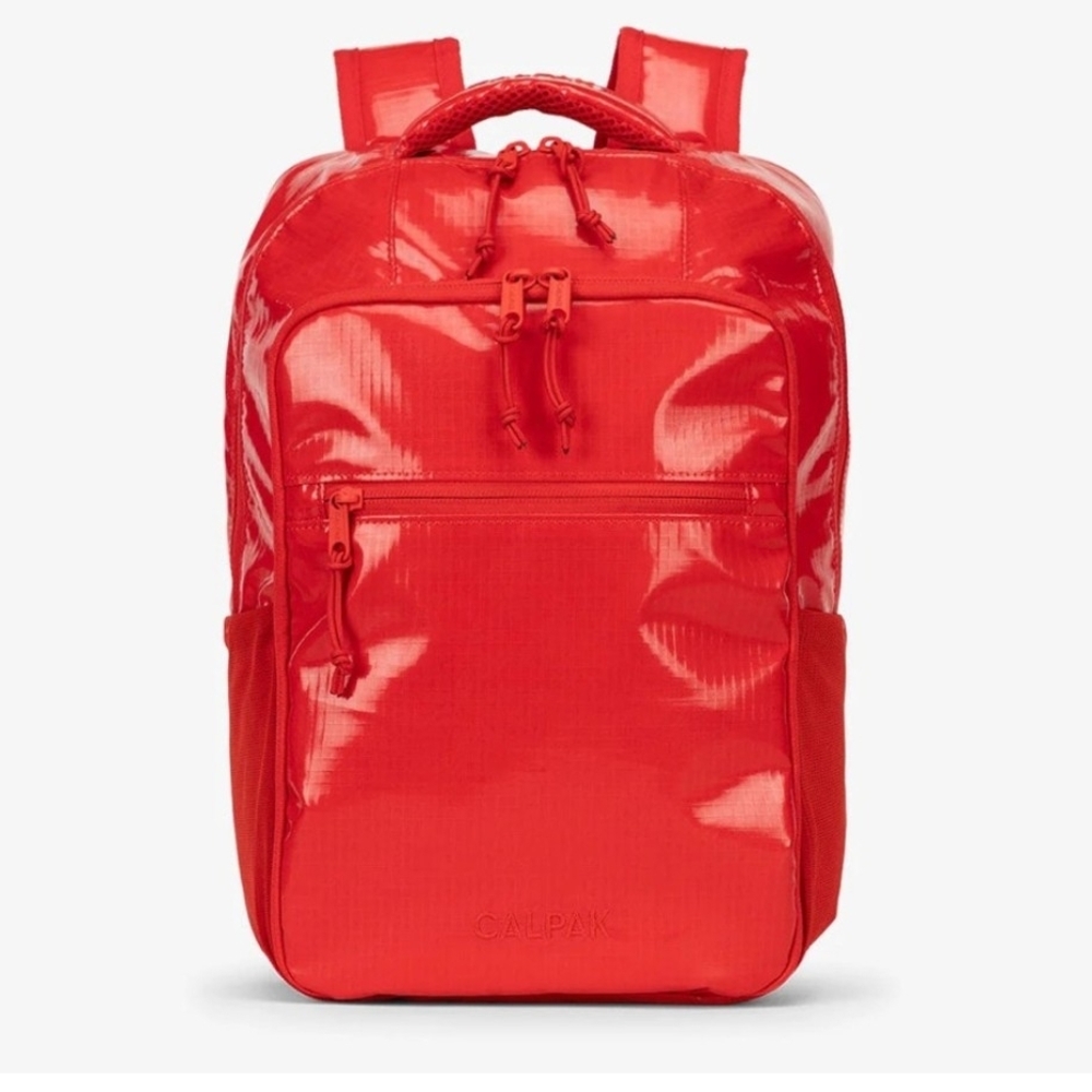 Calpak Glossy Red Men's Backpack